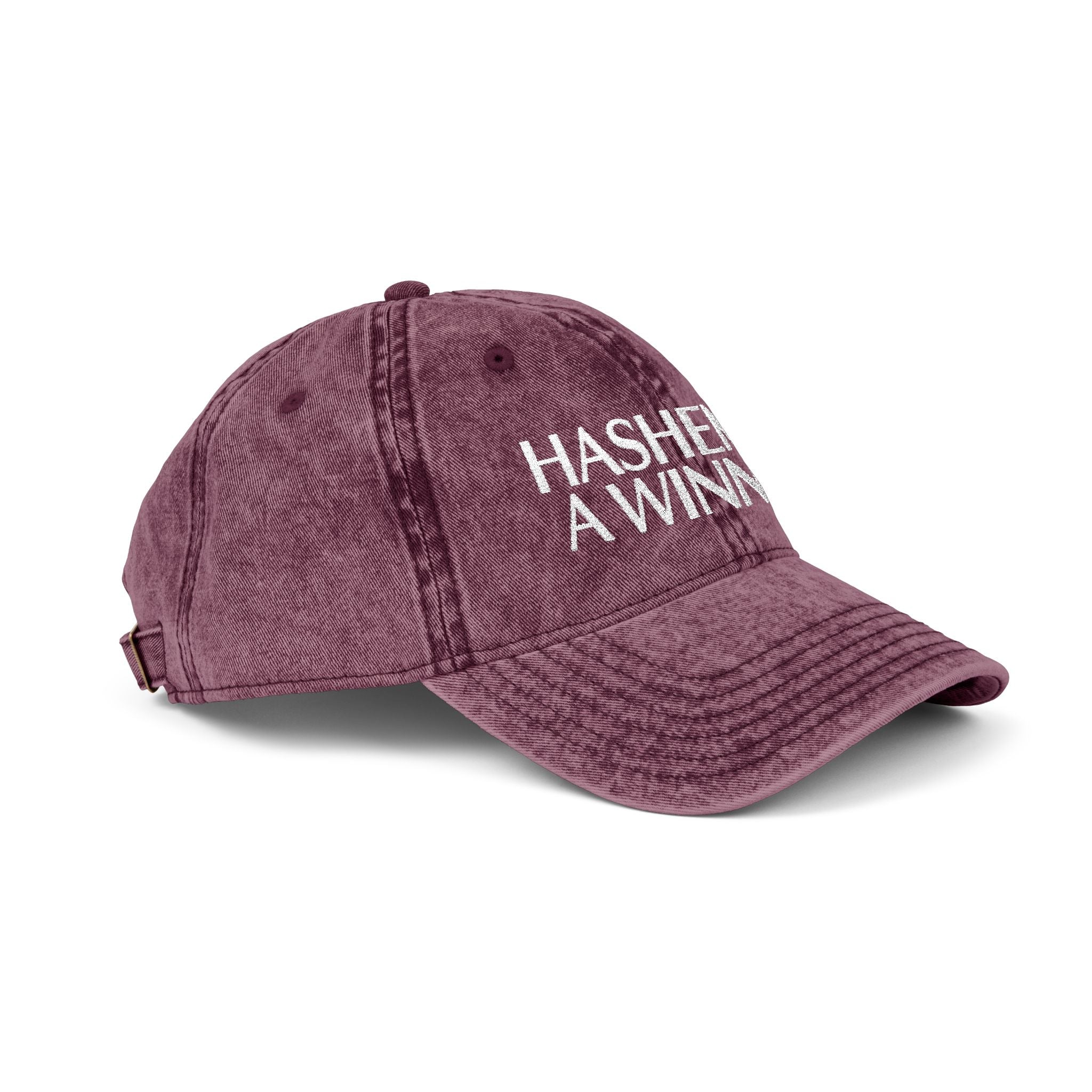 "HASHEM IS A WINNER" EMBROIDERED HAT