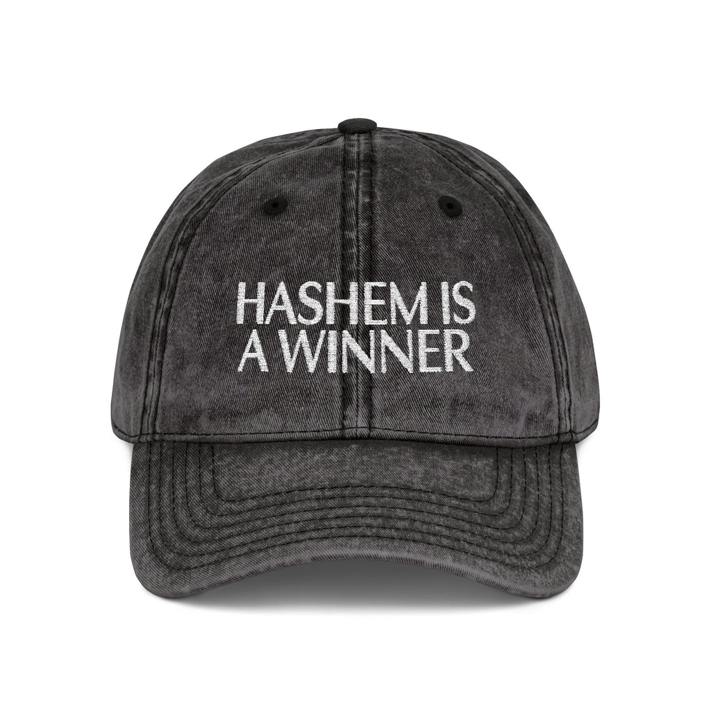 "HASHEM IS A WINNER" EMBROIDERED HAT